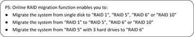 What online RAID migration gives you