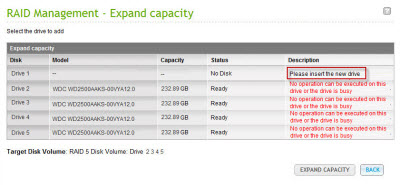 Insert the new drive