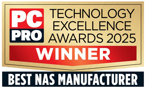 PC Pro Award 2025 Winner - Best NAS Manufacturer