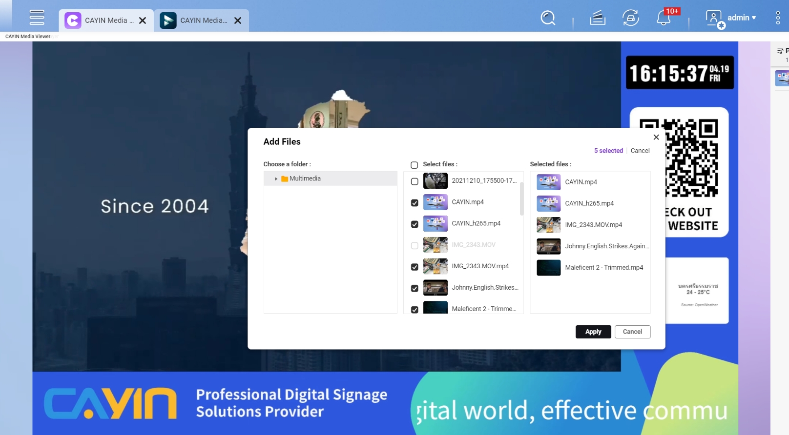 Transcoding Playback CAYIN Media Viewer | Multimedia Player for NAS Video Transcoding ...
