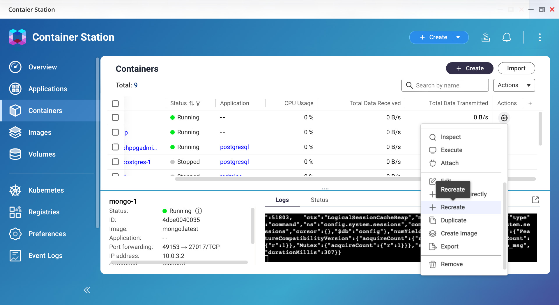 Container Station Container Station | Supports LXD, Docker, and Kata Containers | QNAP