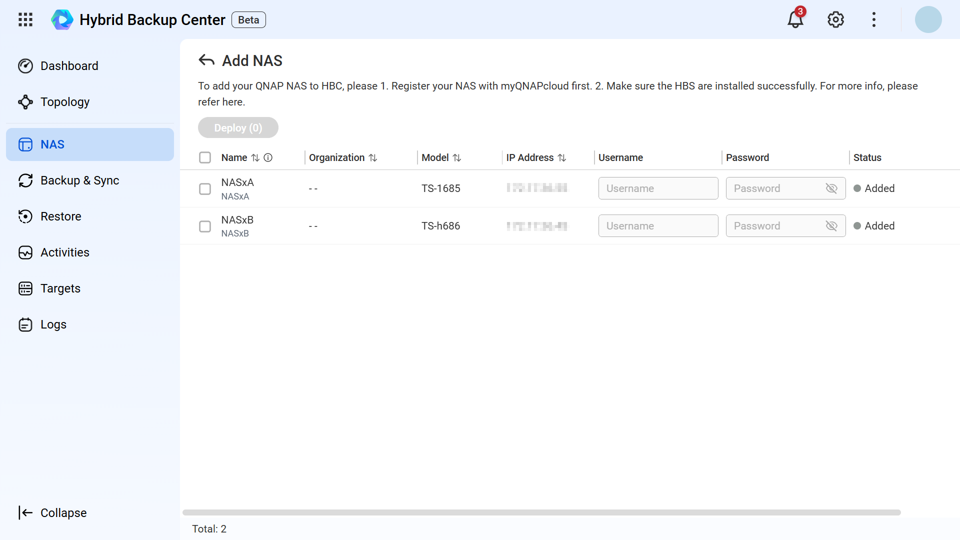 Backup Position Hybrid Backup Center | Cloud platform for cross-site NAS backup/restore ...