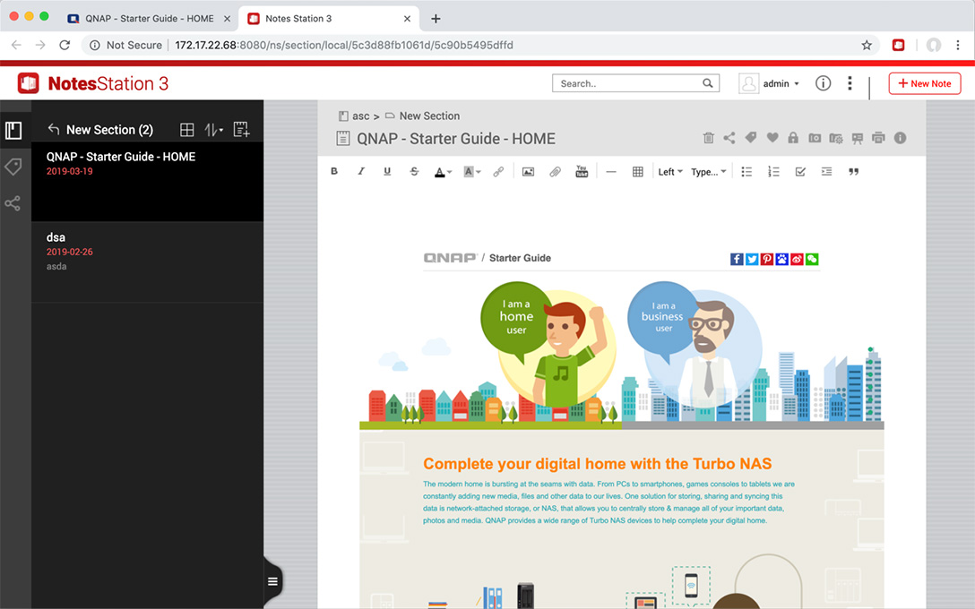 Notes Station | Best workspace for collaborative note-taking | QNAP