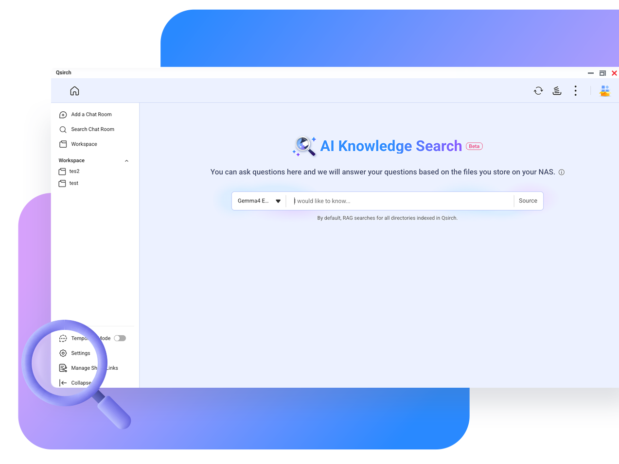 Qsirch RAG Search