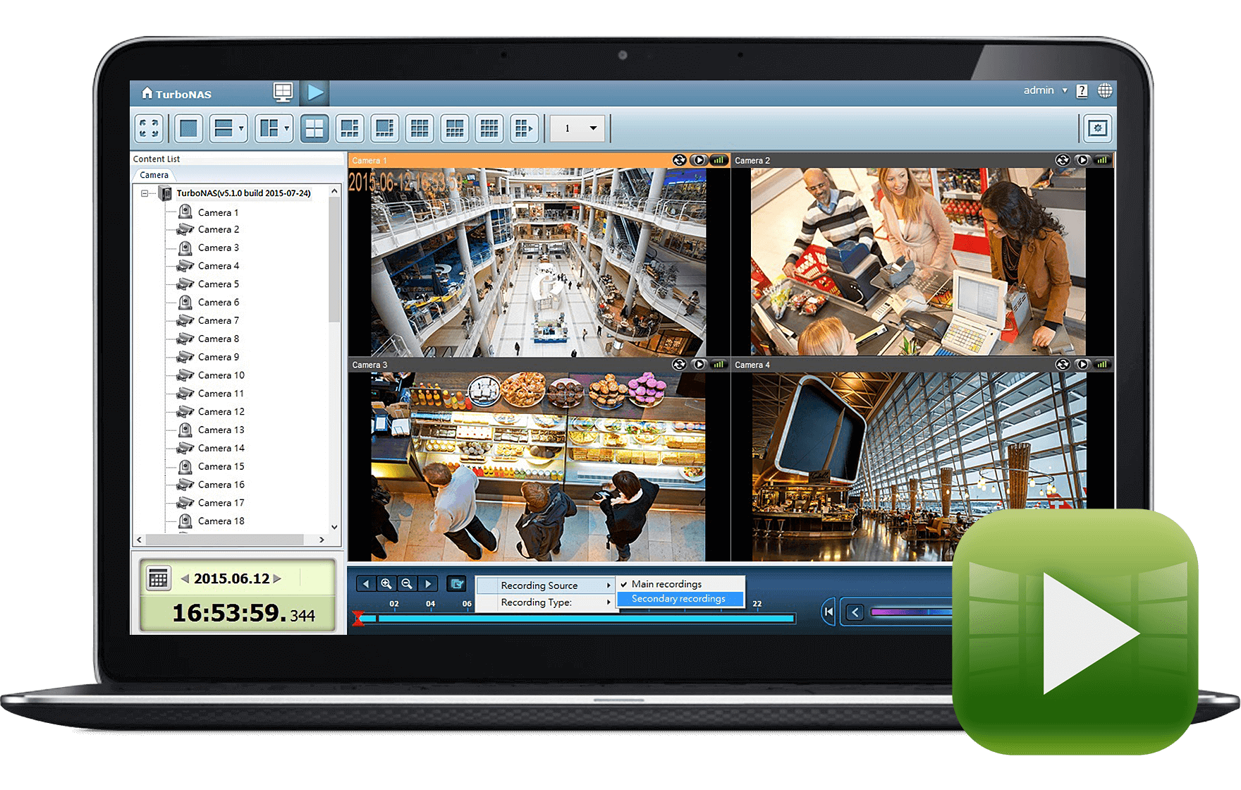 how to delete video in qnap surveillance station