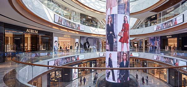 Video wall bán lẻ / biển quảng cáo số