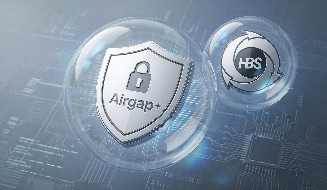 Air-gapped backup isolates the backup NAS from the network