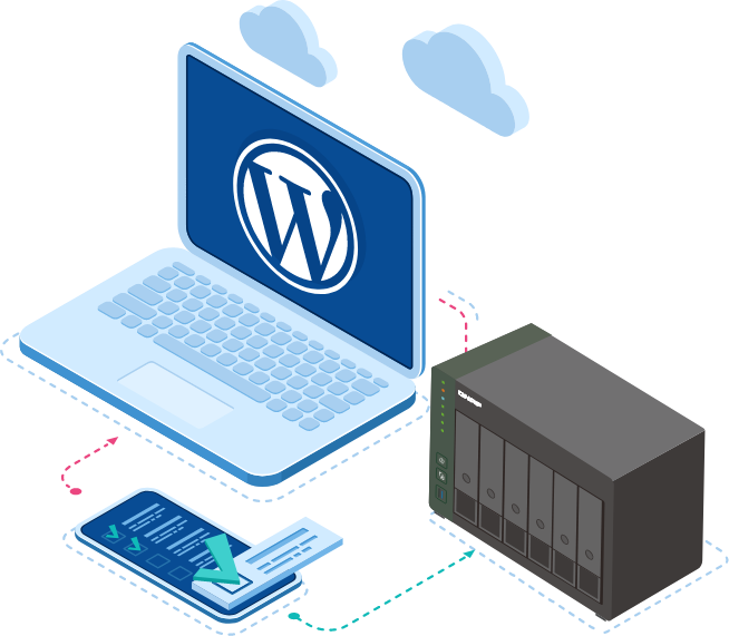 Back up WordPress sites to QNAP NAS