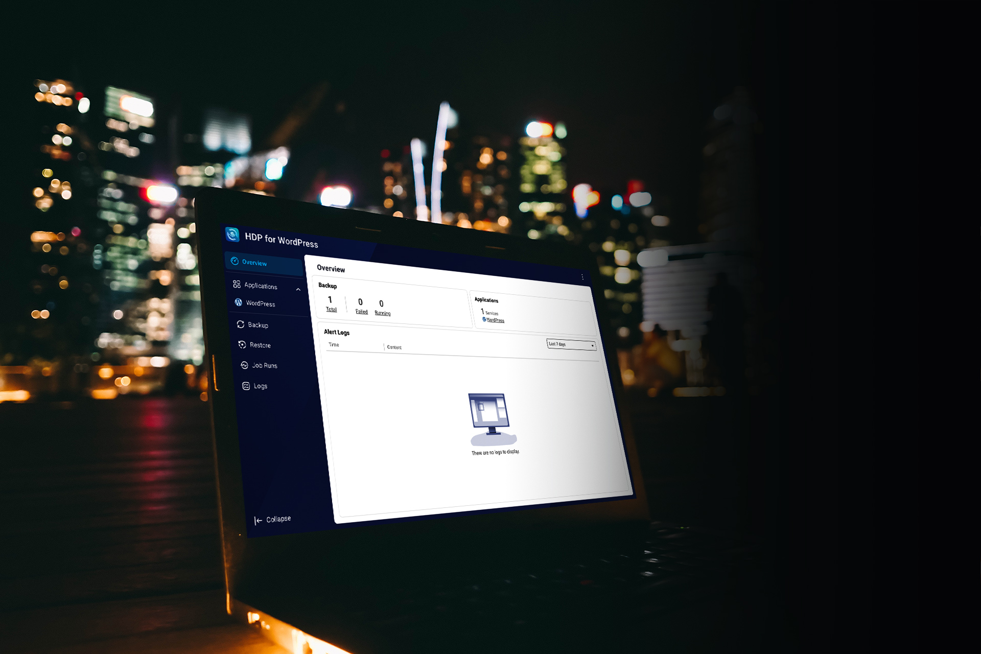 HDP for WordPress backup interface