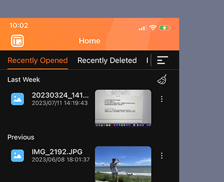 Mobile access with Qfile Pro