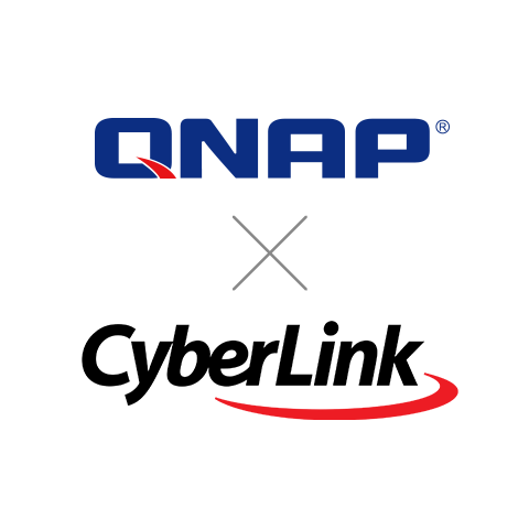 QNAP and CyberLink partner logos