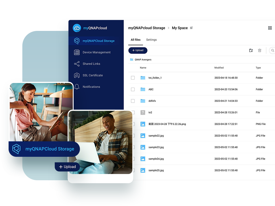 myQNAPcloud Storage