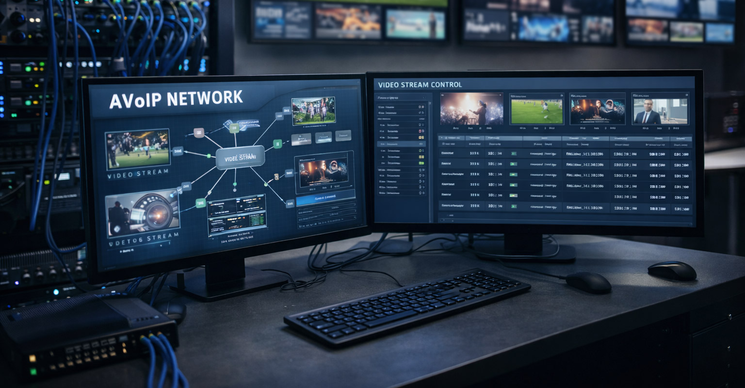 AVoIP A/V transmission scenario