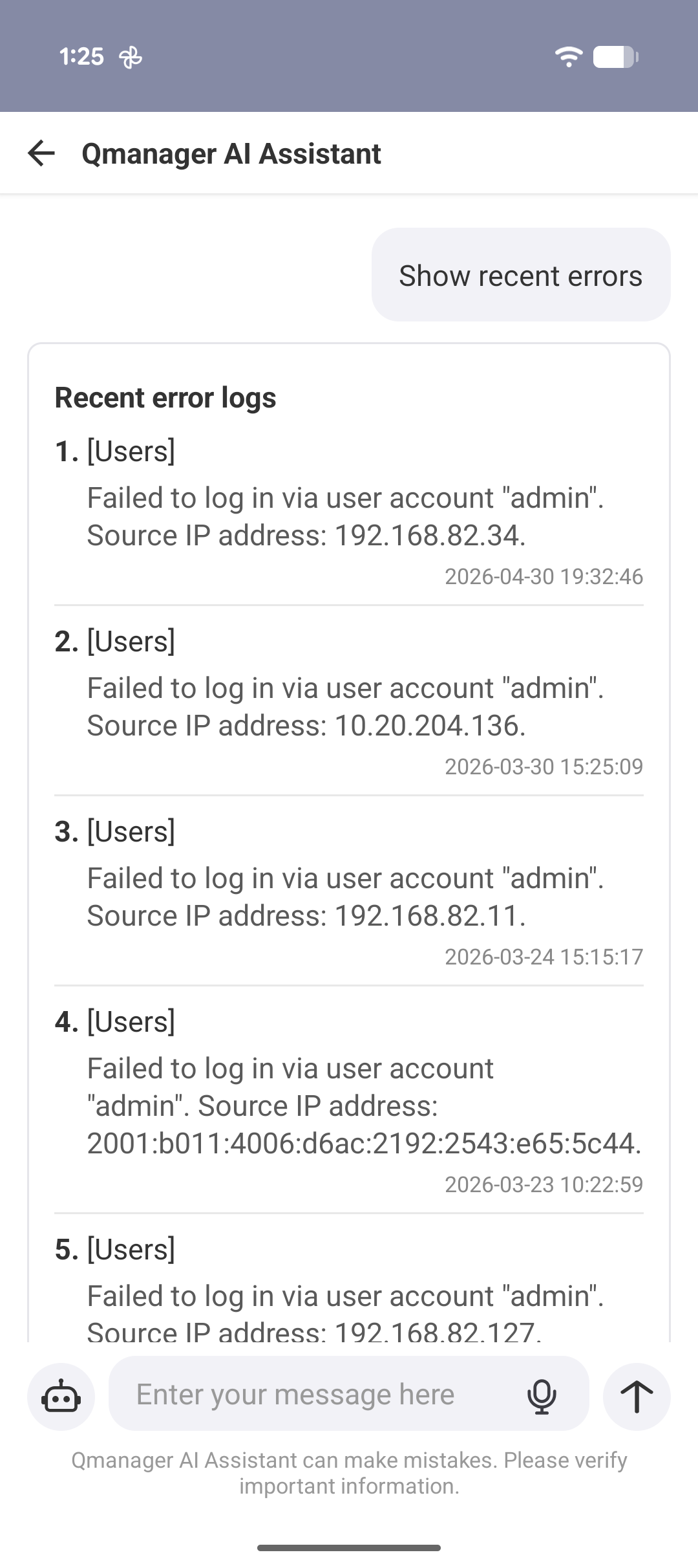 Proactively Detect Error Messages