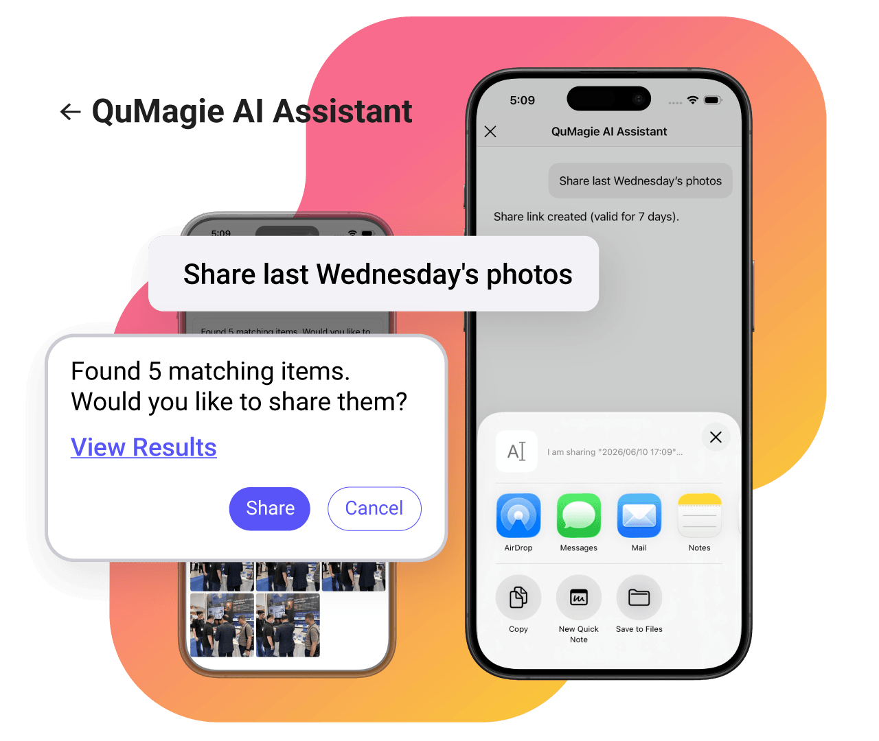 One-Tap Sharing Links