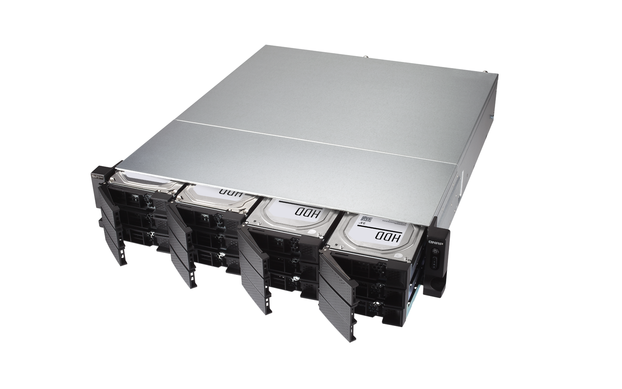 Qnap ts-h1886xu-rp r2 | intel xeon d-1622 | 18 ležišč | 32gb ddr4 ecc | 2x 10gbe sfp+ in 4x 2. 5gbe | rack nas strežnik 4 Qnap ts-h1886xu-rp r2 hot swap ležišča za diske