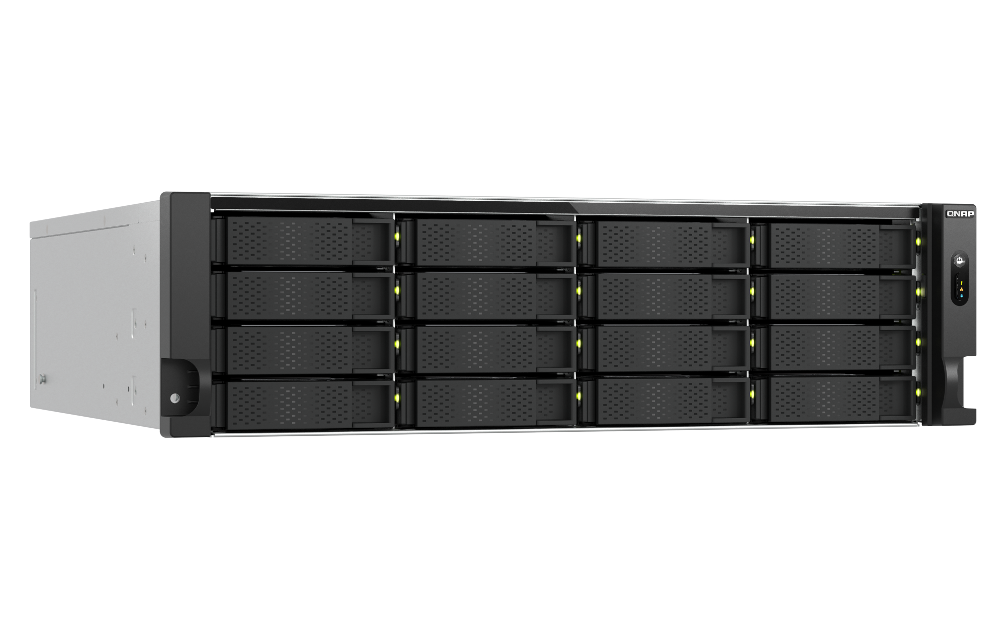 Qnap ts-h1677axu-rp-r7-32g rack nas stranski pogled