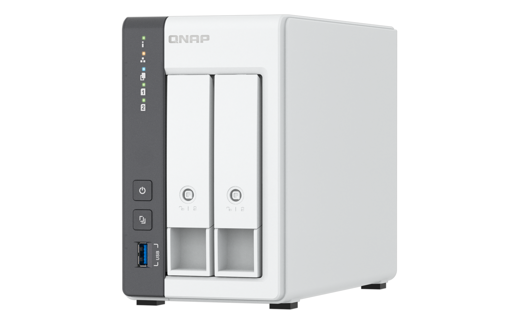 Qnap ts-216g | 2-bay nas strežnik | 4gb ram | 2,5gbe + 1gbe | arm quad-core | nas strežnik 3 Qnap ts-216g nas strežnik desni kotni pogled