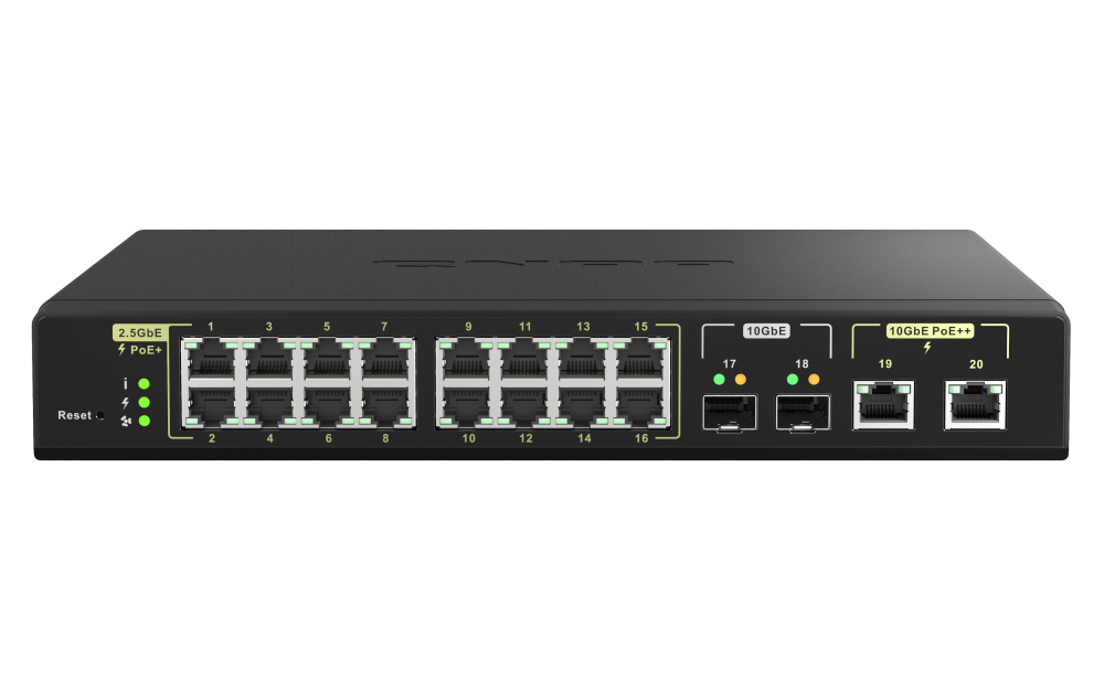 QSW-2104-2T-A | A plug & play switch featuring 10GbE and 2.5GbE QSW-2104-2T-A | A plug & play switch featuring 10GbE and 2.5GbE
