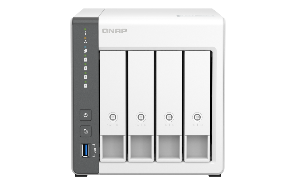 Servidor de Almacenamiento NAS QNAP TS-433 4GB 4 Bahias Quad Core