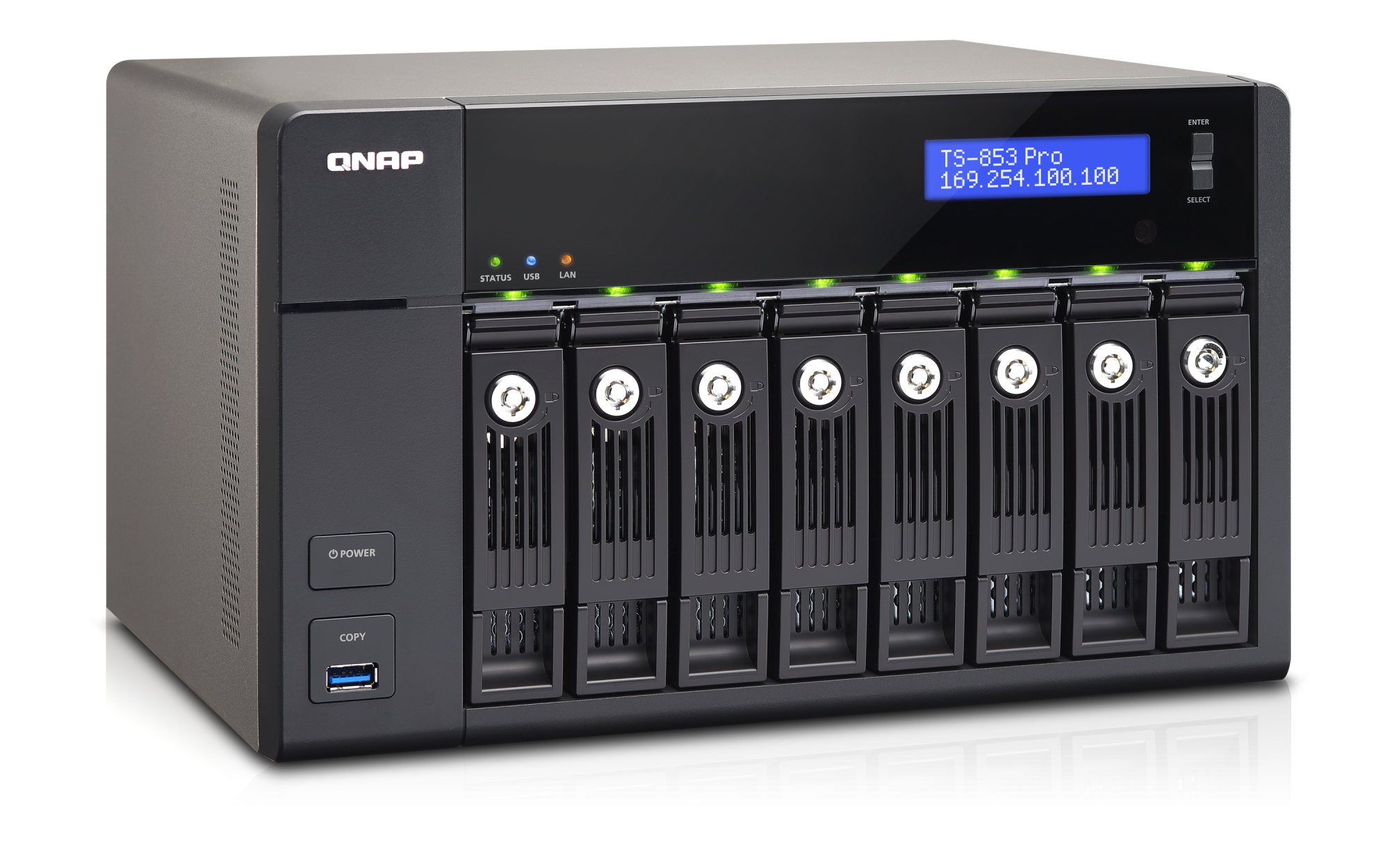 ジャンク QNAP TS-853 Pro 8ベイ NAS 8GBメモリ部品取りに 151_1406532648_TS-853-Pro-Top-