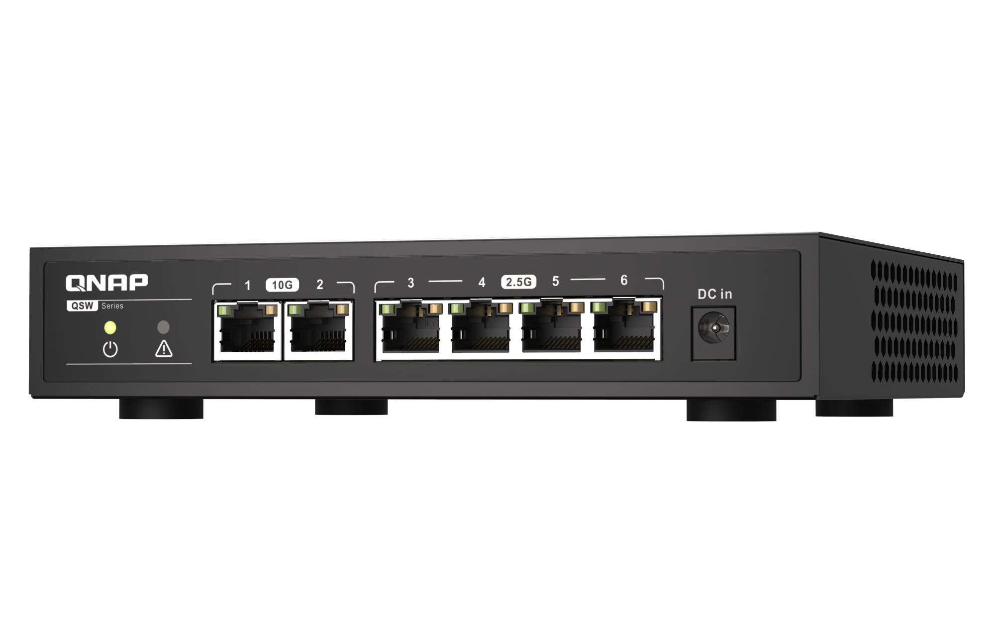 QNAP QSW-2104-2T 10G/2.5G スイッチングハブ 10GbE×2＋2.5GbE×4で3万円以下！ ホームネットの高速化に最適なQNAPの