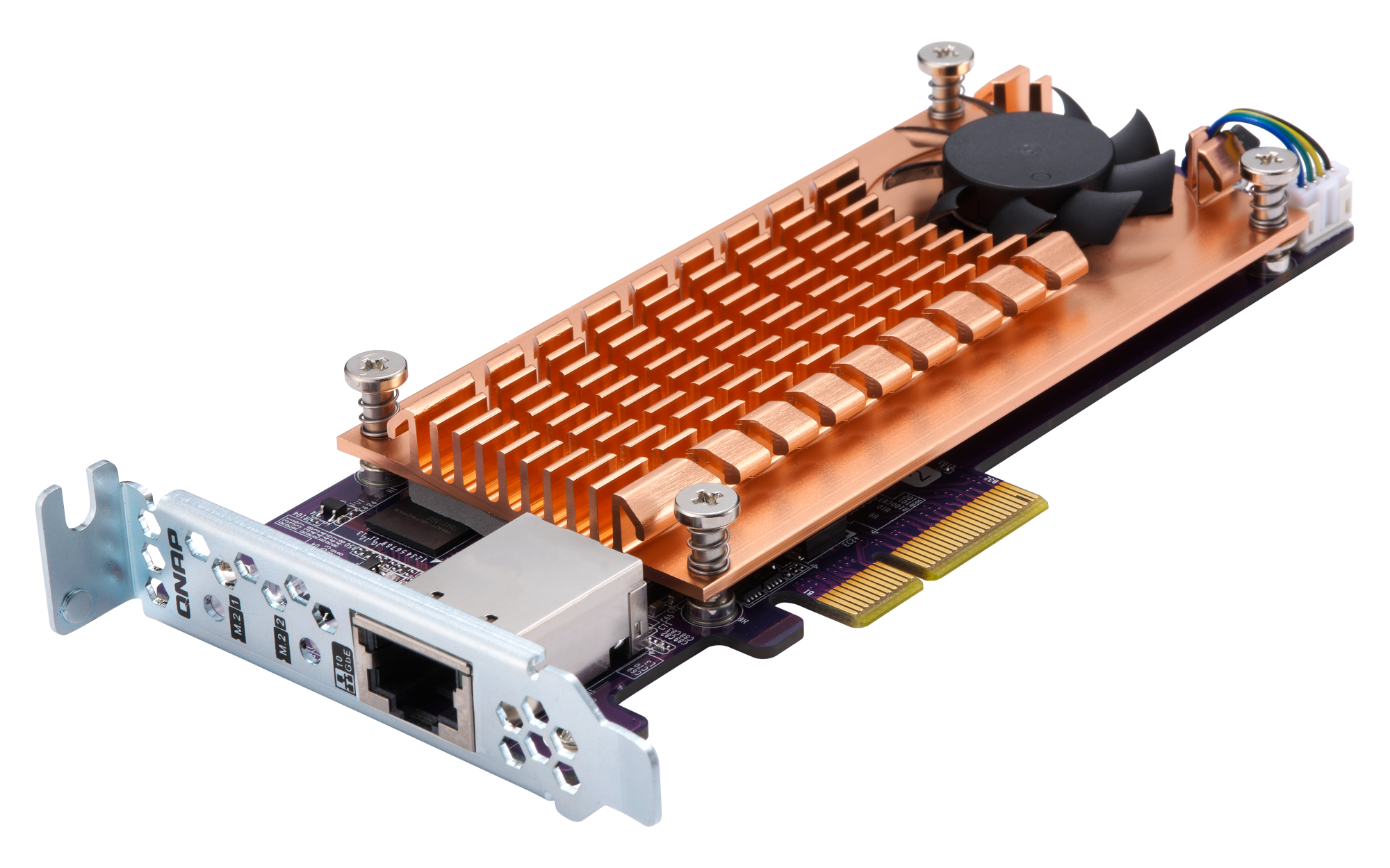 QNAP QM2-2P10G1T NVMe SSD 10GbE拡張カード QM2-2P10G1T | ハードウェア仕様 | QNAP