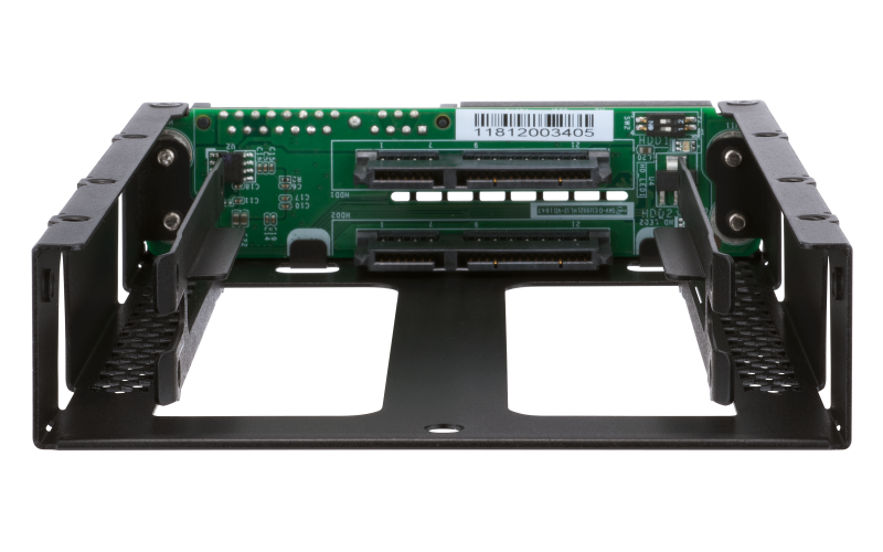 Qda ar Use Two 2 5 Inch Sata Drives In A Single 3 5 Inch Sata Drive Bay With Raid Support For Pc And Nas Qnap