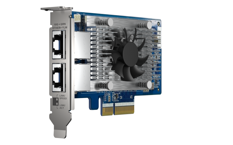 Qxg 10g2t X710 Two 10gbe Ports With Sr Iov And Iscsi Block Based Supports Multiple Virtual Disk Modes Qnap