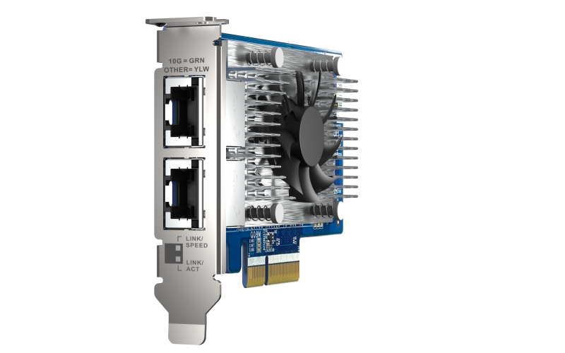 Qxg 10g2t X710 Two 10gbe Ports With Sr Iov And Iscsi Block Based Supports Multiple Virtual Disk Modes Qnap