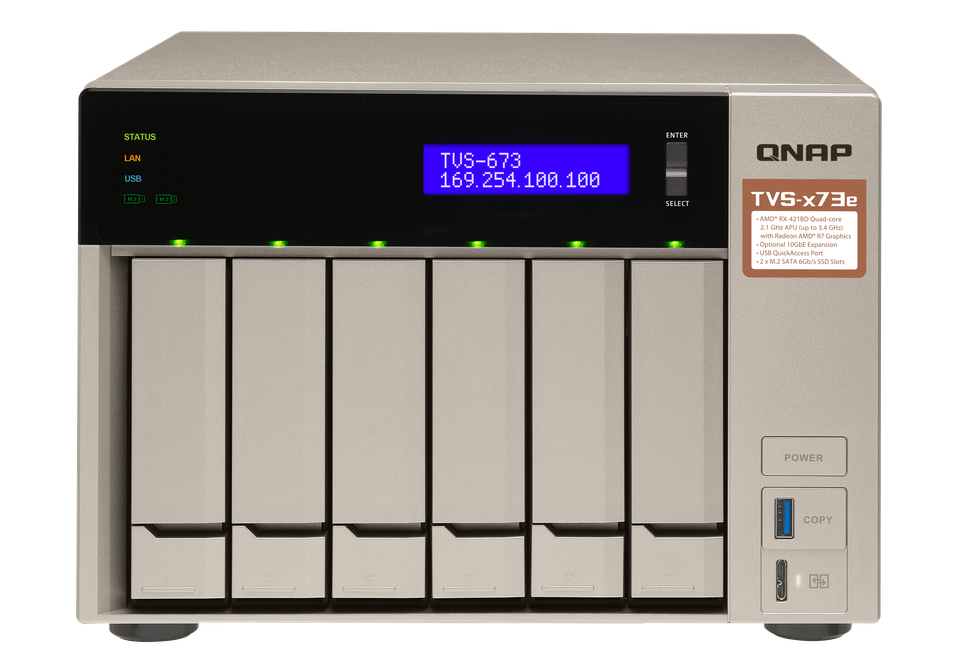 外付けハードディスク・ドライブ QNAP TS-673 外付けハードディスク・ドライブ QNAP TS-673 TS-673 | ハード