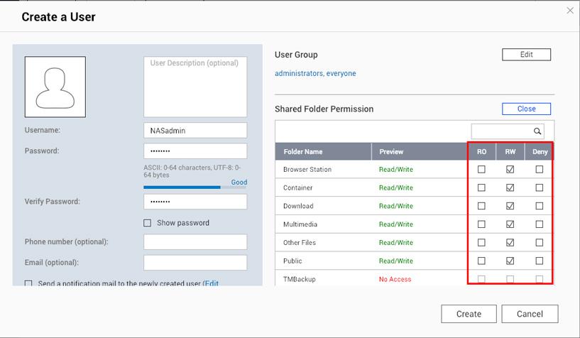 既定の Admin アカウントの名前を変えることはできますか Qnap