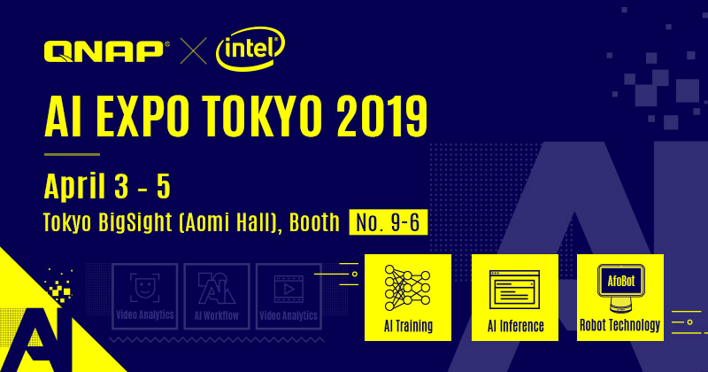 2019 AI EXPO: QNAP enters the Japanese AI market with AI-Ready NAS and multi-AI applications