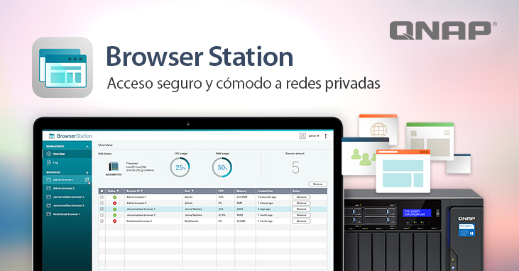 QNAP presenta Browser Station, una cómoda herramienta para acceder de forma segura a una red privada