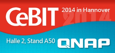 QNAP ist in Halle 2, Stand A50 zu finden