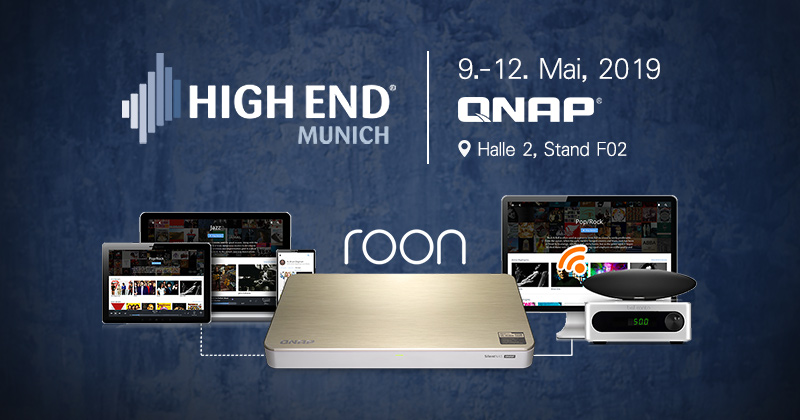 High End 2019: QNAP präsentiert sich in Halle 2, Stand F02 mit Auswahl seiner NAS 