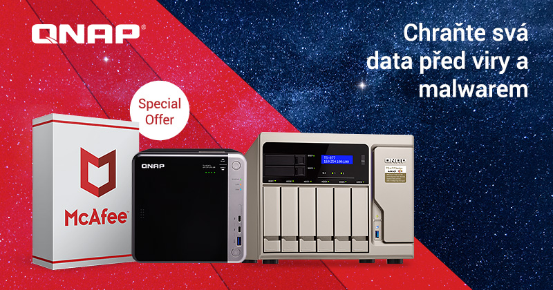 Společnost QNAP oznamuje časově omezenou speciální nabídku antiviru McAfee pro QNAP NAS na veletrhu Computex 2019