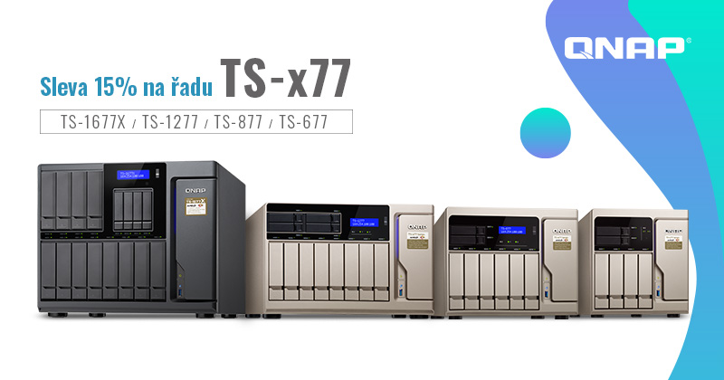 Při příležitosti vydání systému QTS 4.4.1 nabízí společnost QNAP slevu  15% na úložiště NAS řady TS-x77 s AMD Ryzen™