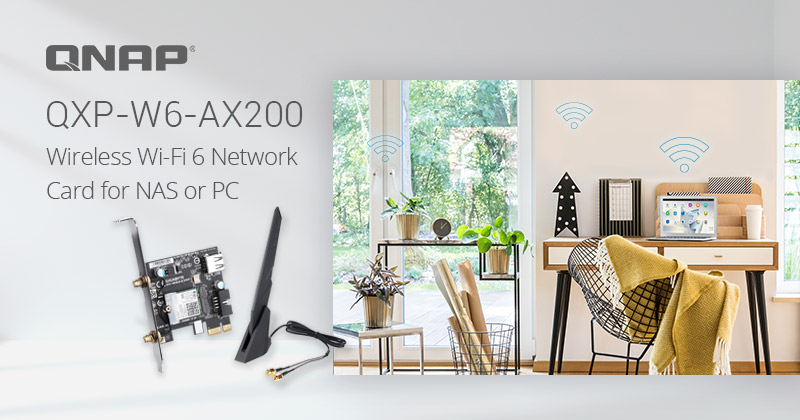 QNAP presenta la tarjeta PCIe Wi-Fi 6 de doble banda de alta velocidad para NAS y PC 
