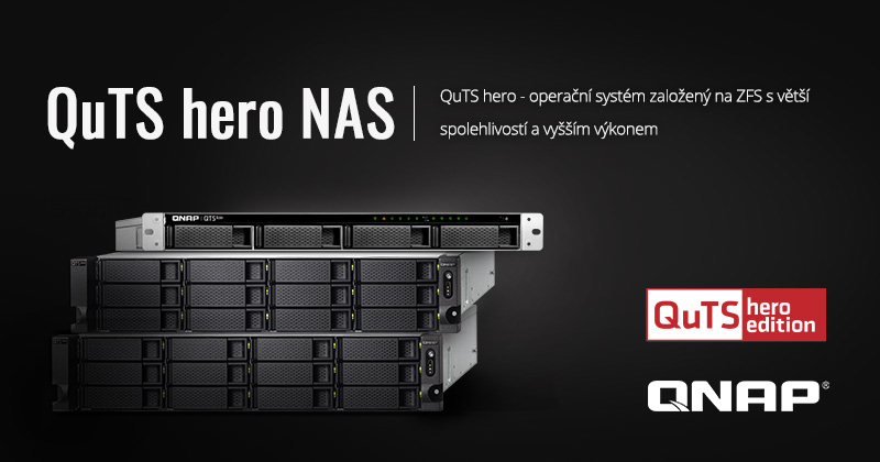 Společnost QNAP představuje nové podnikové QuTS hero NAS modely nabízející nový operační systém QuTS hero založený na ZFS s větší spolehlivostí