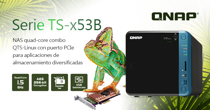QNAP lanza la serie NAS TS-x53B de 4 núcleos con USB-C QuickAccess y ranura PCIe para ampliar a 10GbE, SSD M.2 o USB 3.1 10Gbps
