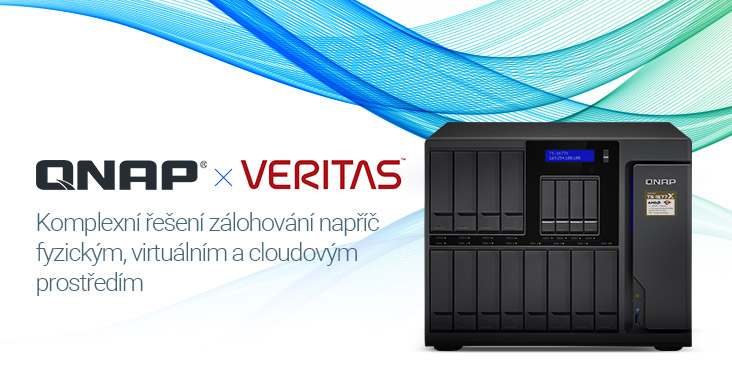 Podnikový NAS společnosti QNAP podporuje Veritas Backup Exec s cílem nabídnout komplexní řešení zálohování napříč fyzickým, virtuálním a cloudovým prostředím