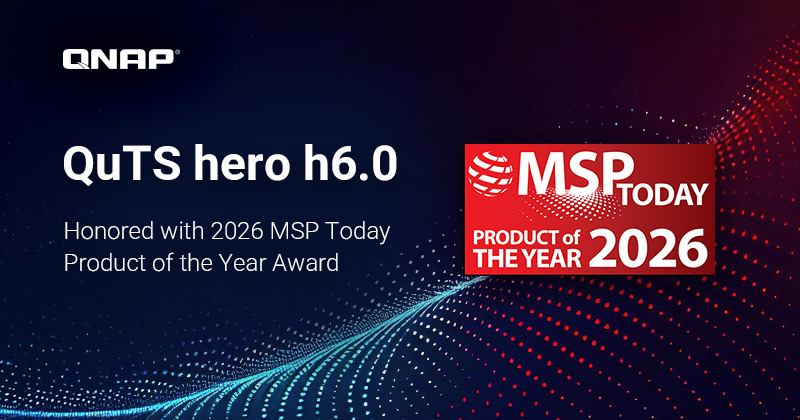 QNAP Honored with 2026 MSP Today Product of the Year Award 