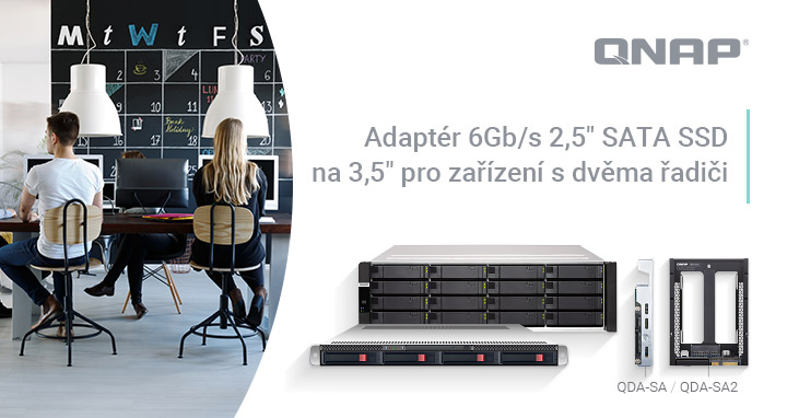 Společnost QNAP představuje 6Gb/s diskový adaptér QDA-SA2 SATA – SAS pro servery Windows/Linux se dvěma řadiči a Enterprise ZFS NAS