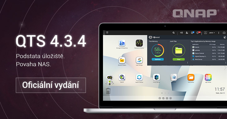 Systém QTS 4.3.4 od společnosti QNAP je tady! Upgradujte a získejte ochranu snímků, vylepšený výkon a lepší multimediální zážitek