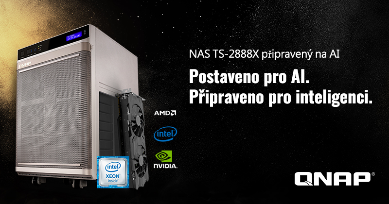 QNAP oficiálně představuje úložiště NAS TS-2888X s podporou AI pro strojové učení