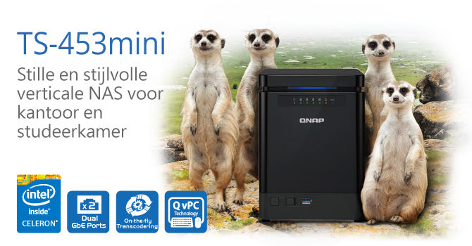 QNAP onthult de stille en stijlvolle verticale NAS TS-453mini voor kantoren en studiekamers