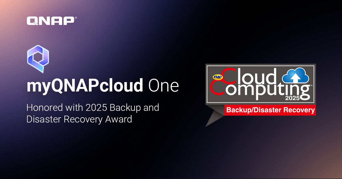 QNAP ontvangt 2025 Backup and Disaster Recovery Award van Cloud Computing Magazine