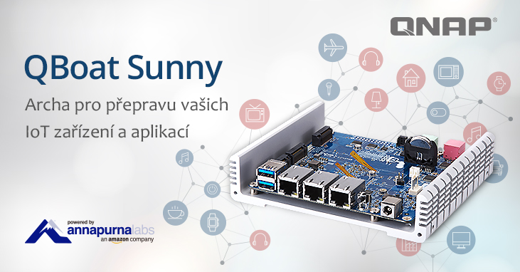 QNAP představuje QBoat Sunny, jednodeskový mini server IoT pro vývojáře IoT 