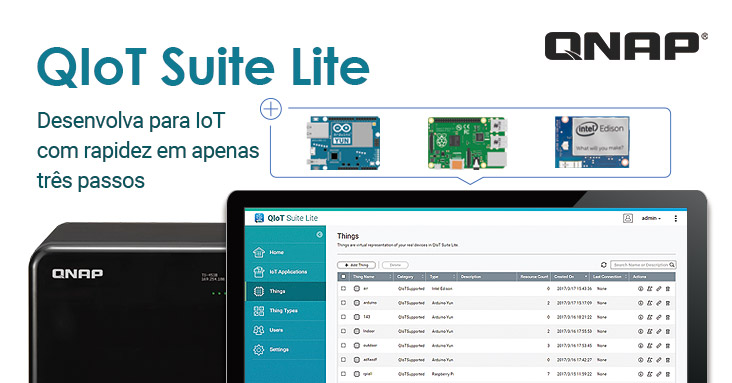 QNAP lança QIoT Suite Lite (Beta), solução de nuvem privada de IoT da QNAP